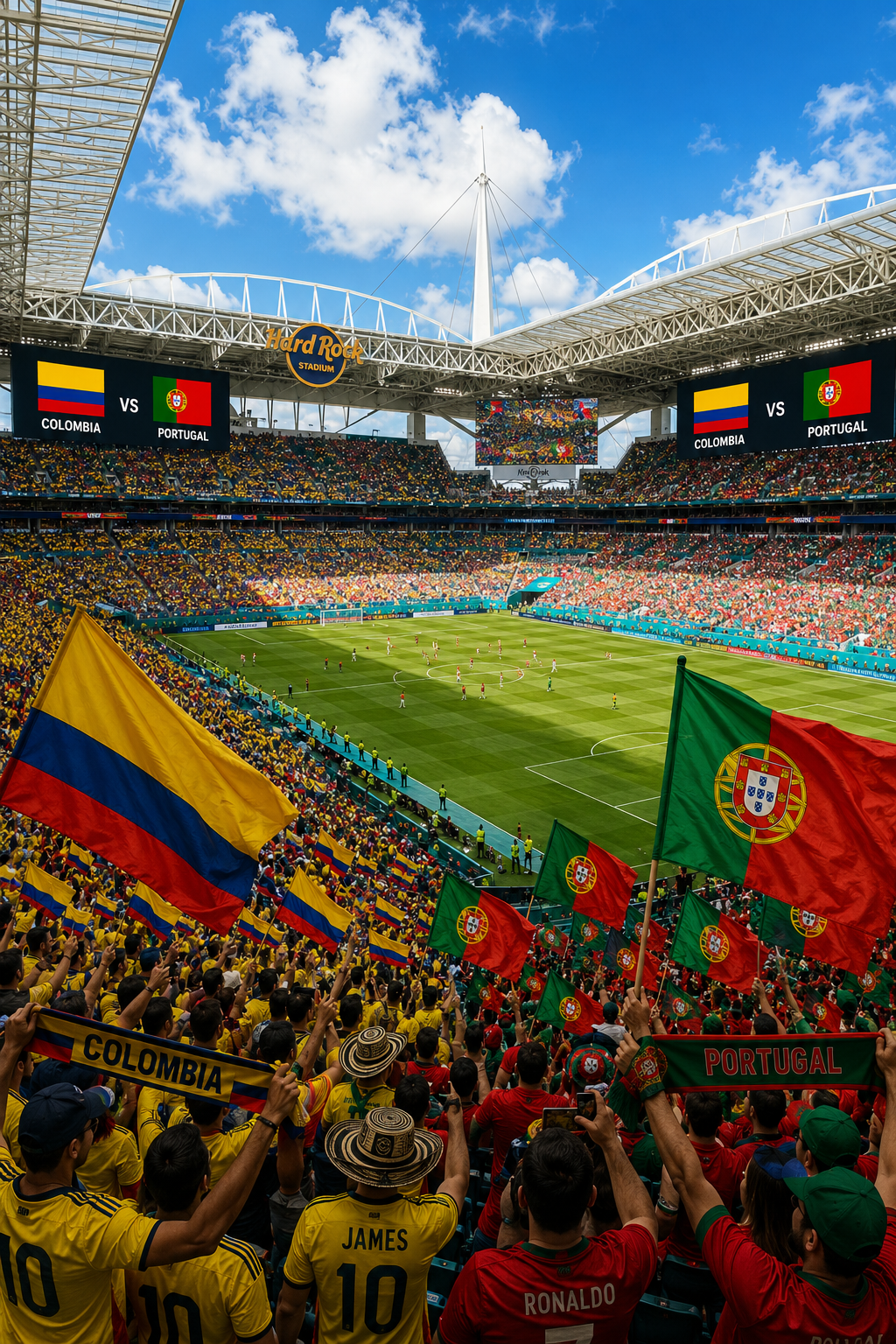 ⚽🔥 Miami recibe a Cristiano Ronaldo y Portugal en un duelo imperdible ante Colombia.
